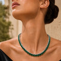 Emerald Crystal Necklace – Argento - ELLY