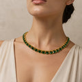 Emerald Royale Tennis Necklace - ELLY