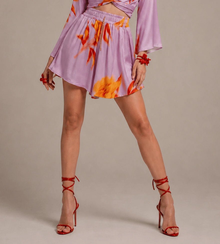Floral Drawstring Shorts – Rosa - ELLY