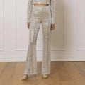 Glamorous Shine Pants - Silver Paillettes - ELLY