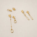 Gold Statement Earrings Set - ELLY