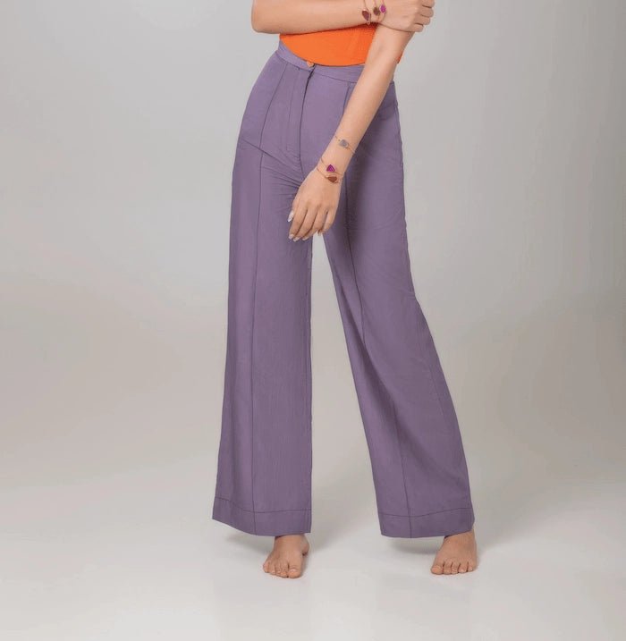 Grey Lilac Pants - ELLY