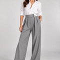 Grigio Sleek Sophistication Pants - ELLY