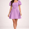 Lilac Puff - Sleeve Mini Dress – ELLY - ELLY