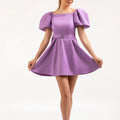 Lilac Puff - Sleeve Mini Dress – ELLY - ELLY