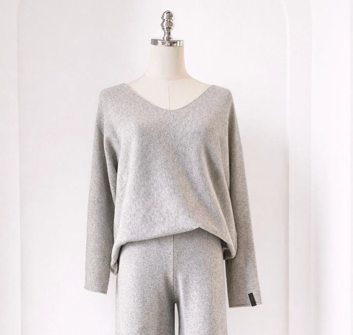 Maglia Oversize con Scollo Tortora - ELLY