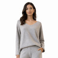 Maglia Oversize con Scollo Tortora - ELLY