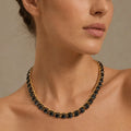 Midnight Noir Tennis Necklace - ELLY