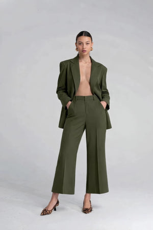 Pantaloni Fluido Verde - ELLY