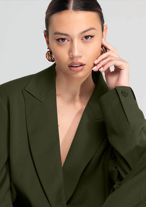 Pantaloni Fluido Verde - ELLY