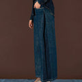 Pantaloni Gamba Larga in Denim - ELLY