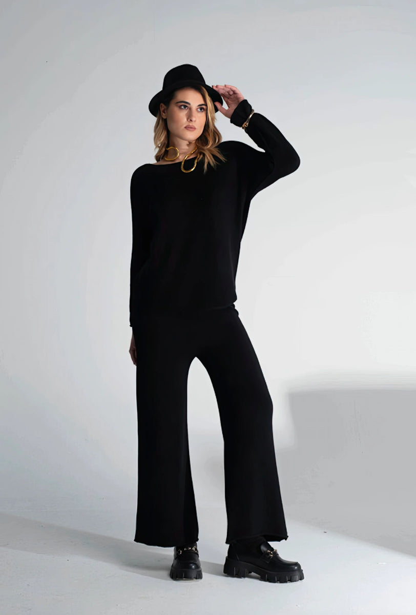 Pantaloni Palazzo Nero - ELLY