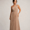 Pleated One - Shoulder Gown – Oro - ELLY