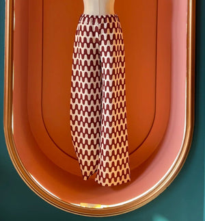 Retro Print Pants - ELLY