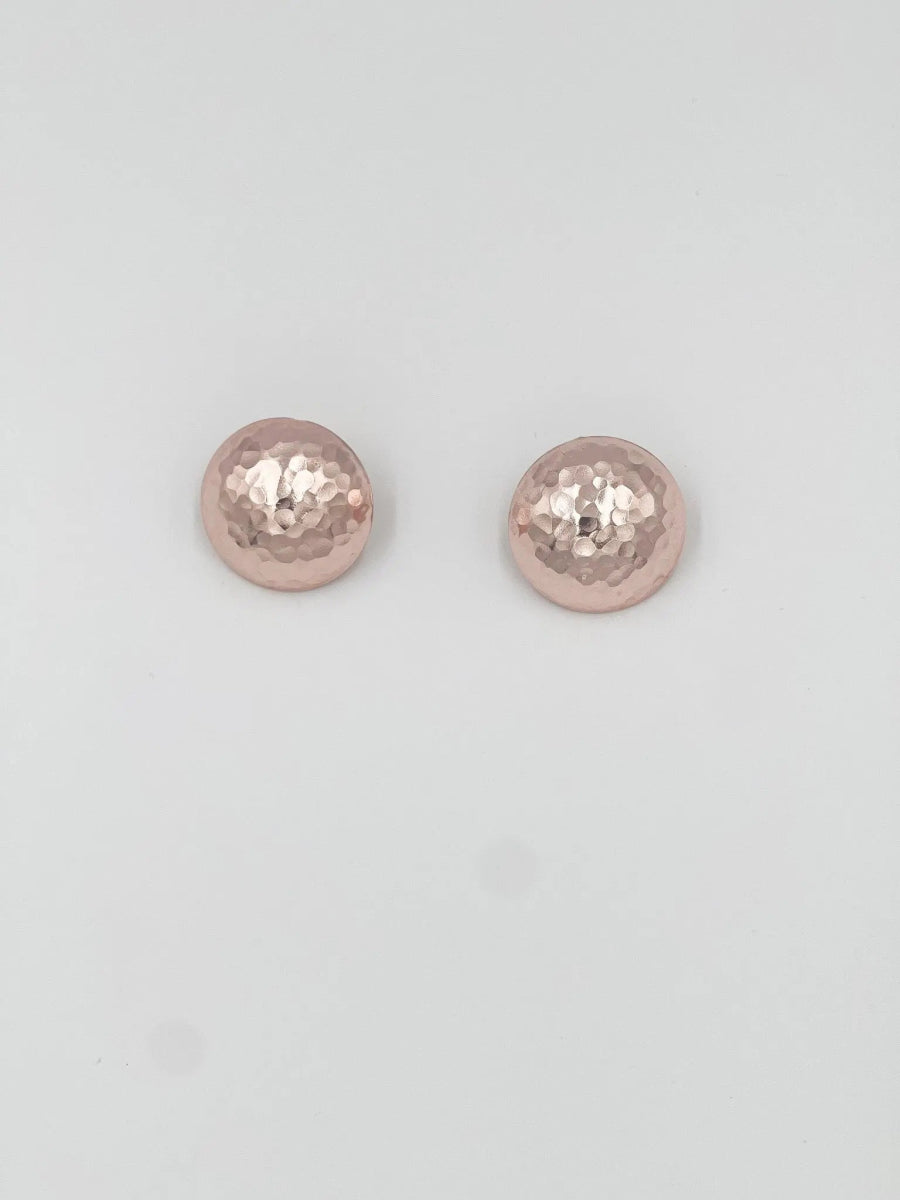 Rhodium coated brass earrings - ELLY