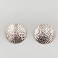 Rhodium coated brass earrings - ELLY