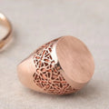 Rhodium - Coated Brass Ring - ELLY
