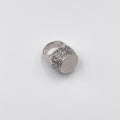 Rhodium - Coated Brass Ring - ELLY