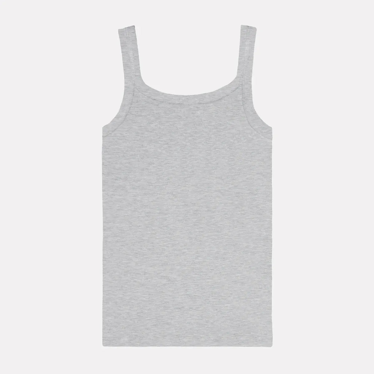 Ribbed Cotton Tank Top – GRIGIO | Canotta in Costina - ELLY