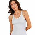 Ribbed Scalloped Tank Top – BIANCO - ELLY