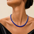 Royal Sapphire Crystal Necklace – Argento - ELLY