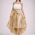 Satin Elegance High - Low Skirt - ELLY