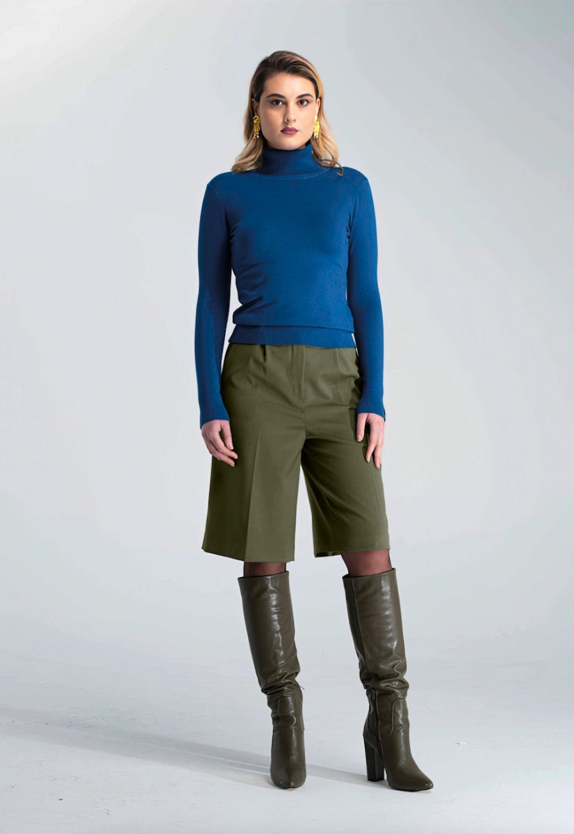 Shorts Pinces Verde - ELLY