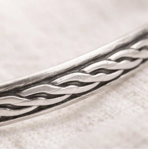 Silver plated brass bracelet - ELLY