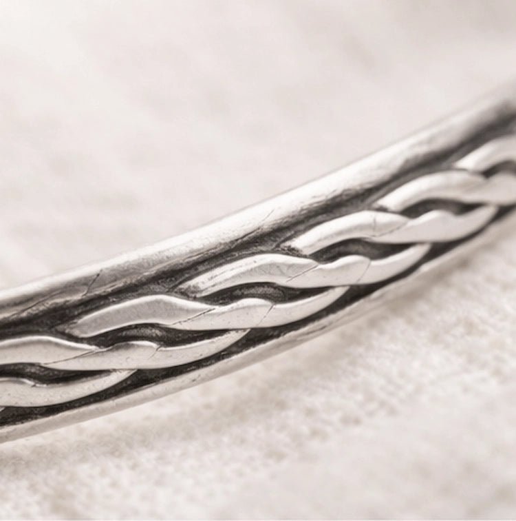 Silver plated brass bracelet - ELLY