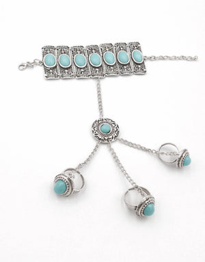 Silver plated brass bracelet - ELLY