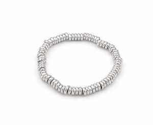 Silver plated brass bracelet - ELLY