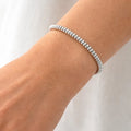 Silver plated brass bracelet - ELLY