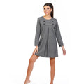 Swinging Sixties Gray Flannel Minidress - ELLY