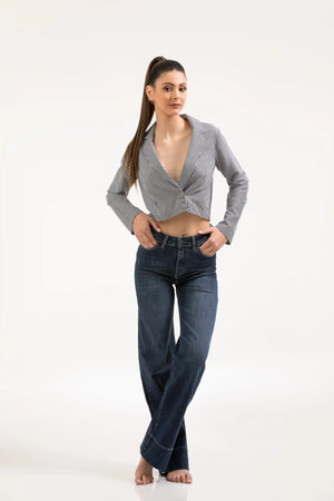 Tailored Crepe Silk Blazer – ELLY - ELLY