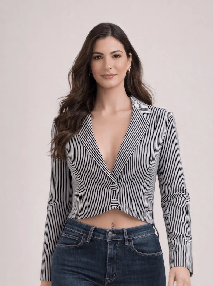 Tailored Crepe Silk Blazer – ELLY - ELLY