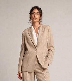 Tailored Single - Button Blazer - ELLY