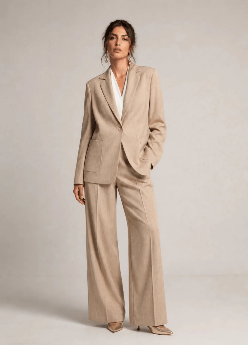 Tailored Wide - Leg Pants - ELLY