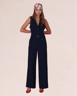 Tailored Wide - Leg Pants – NERO - ELLY