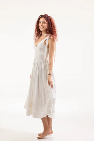 White Lace Midi Dress – ELLY - ELLY