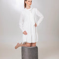 White Linen Dress - ELLY