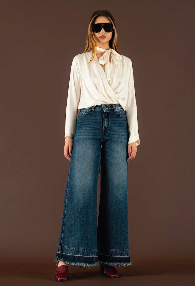 Wide - Leg Denim Jeans - ELLY