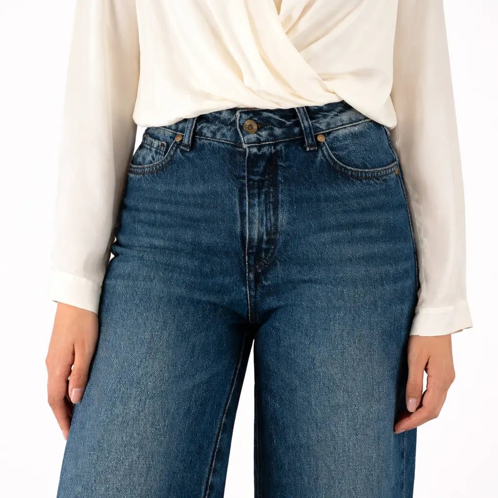 Wide - Leg Denim Jeans - ELLY