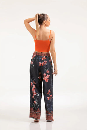 Wide - Leg Floral Pants – ELLY - ELLY