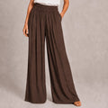 Wide - Leg Pants – Chocolate - ELLY