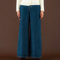 Wide - Leg Raw Denim Jeans - ELLY