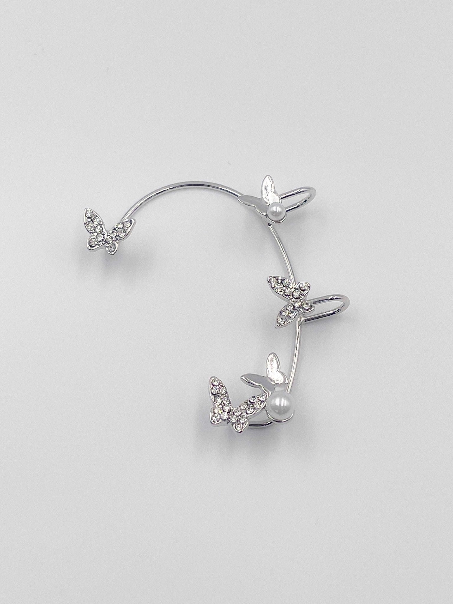 18 karat gold plated earrings adorned with crystal ornaments - ELLY