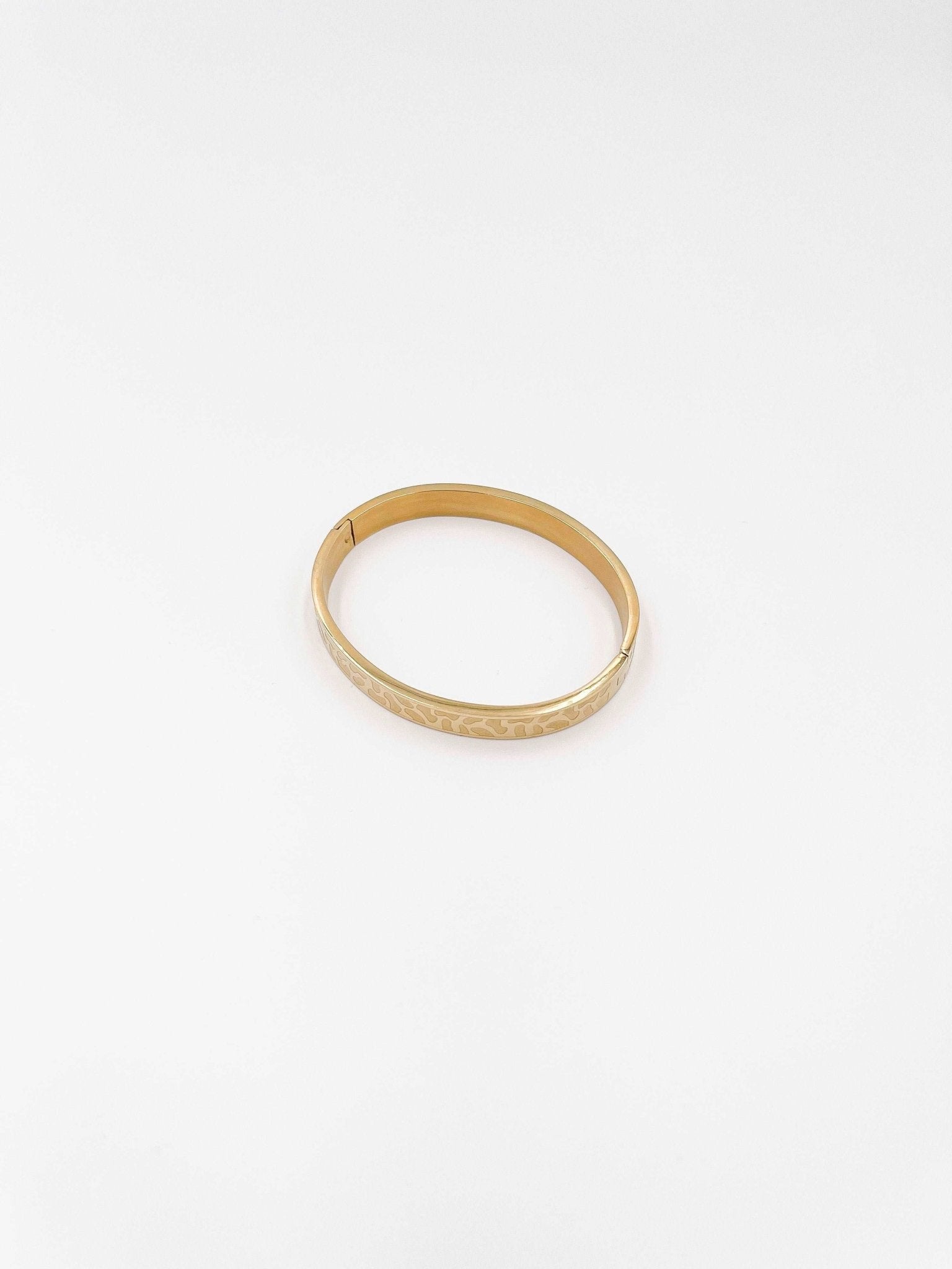 18 karat gold plated stainless bracelet - ELLY