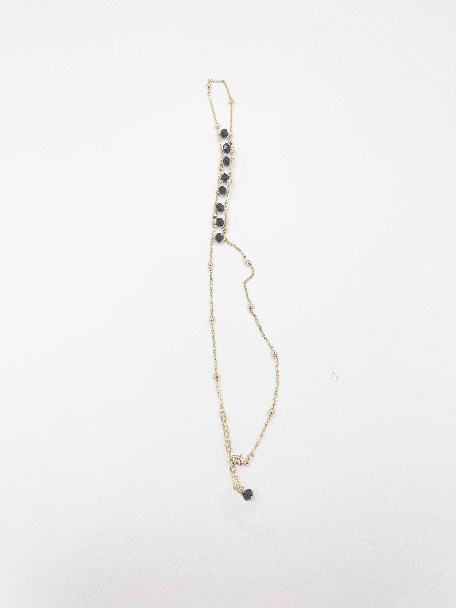 18k gold-plated bracelet with crystal ornaments - ELLY