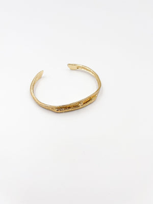 Copper bracelet coated in gold rhodium - ELLY