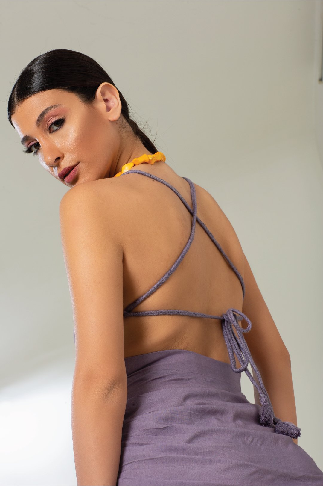 Grey Lilac Dress - ELLY